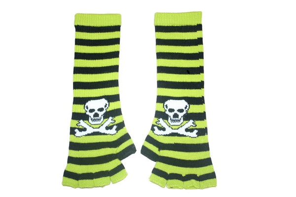 Black and Green Skull Arm Length