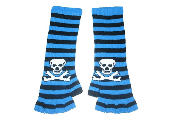 Black and Blue Skull Arm Length